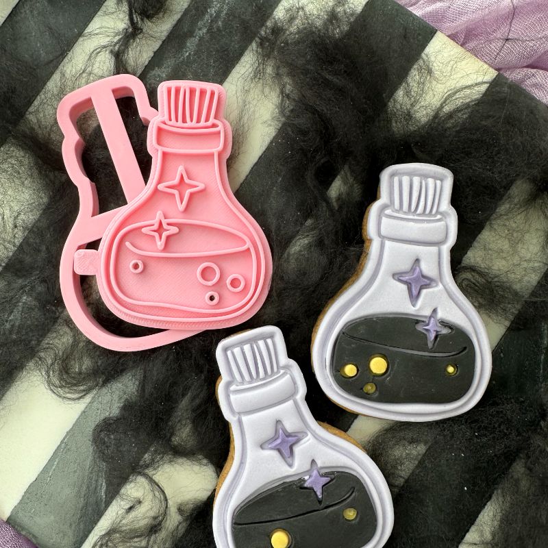 Witches Potion Halloween Cookie Cutter and Stamp