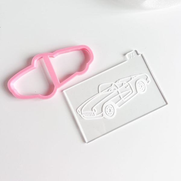 Doll Inspired Sport Car Cookie Cutter and Embosser