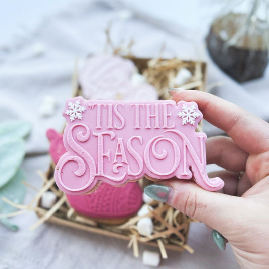 'Tis The Season Christmas Cookie Cutter and Embosser