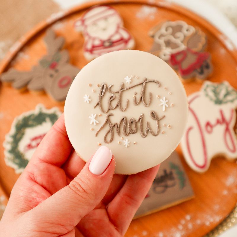 Let It Snow Cookie Embosser