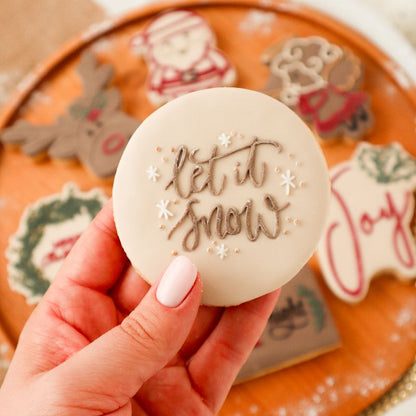 Let It Snow Cookie Embosser