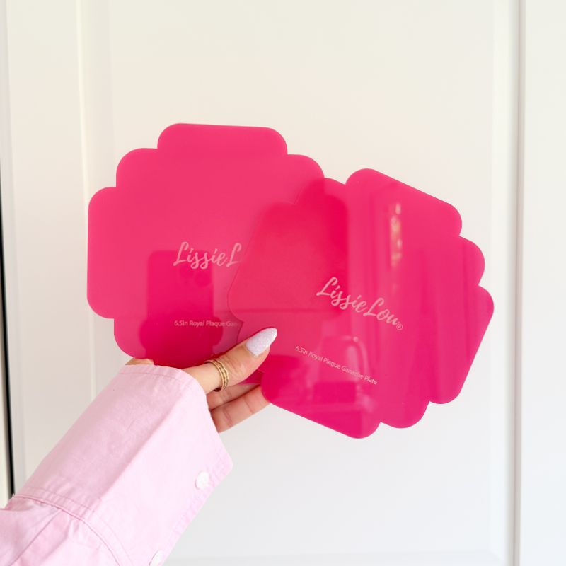 Royal Plaque Ganache Plates - Set of 2 - Plaque Shaped Cake Template