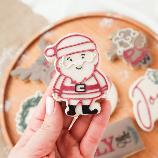 Santa Christmas Cookie Cutter and Embosser