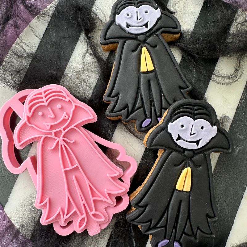 Dracula Halloween Cookie Cutter and Stamp