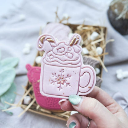 Cup of Hot Chocolate Christmas Cookie Cutter and Stamp