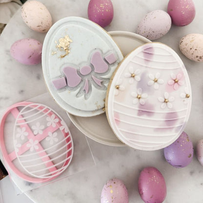 Easter Egg Style 2 Cookie Cutter and Embosser