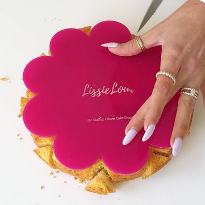 Flower Scallop Cake Shape – Reusable Template for Perfectly Shaped Cakes