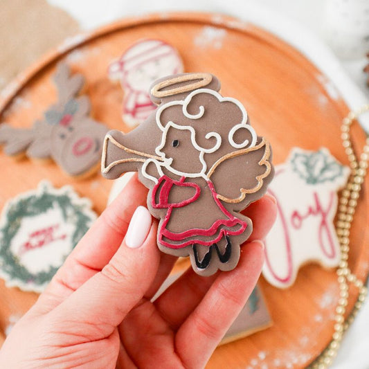 Angel Christmas Cookie Cutter and Embosser