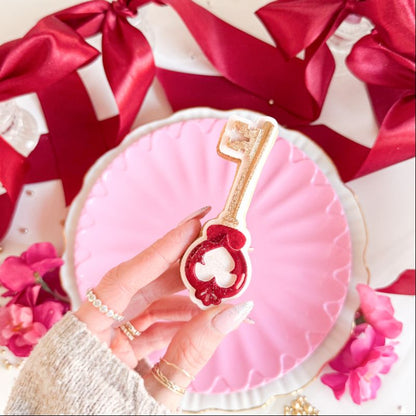 Key Valentine's 3D Cookie Stamp and Cutter - suitable for two tone effect