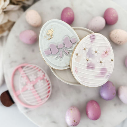 Easter Egg Style 2 Cookie Cutter and Embosser