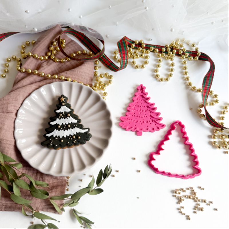 Christmas Bundle of 3D Stamps and Cutters by ChellBells Cakes Small - Set of 12 items