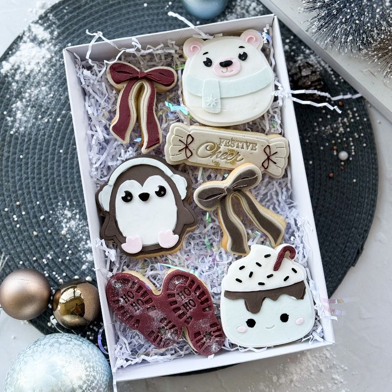 Huggable Hot Chocolate Mug 3D Cookie Stamp and Cutter - suitable for two tone effect