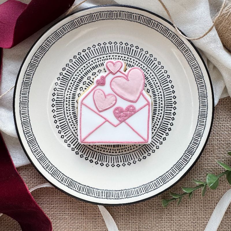 Envelope of Hearts Valentine's Cookie Cutter and Embosser