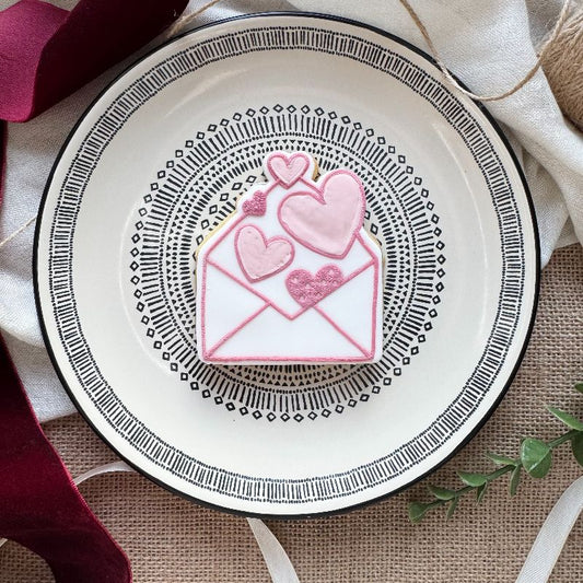 Envelope of Hearts Valentine's Cookie Cutter and Embosser