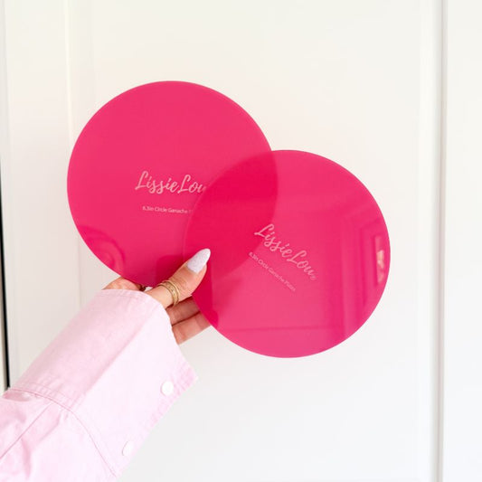 Set of 2 Circle Ganache Plates
