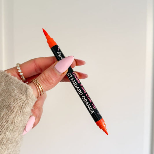 Edible Pen Double End Tip - Orange