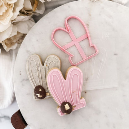 Coco Peony Easter Bunny Ears Headband Cookie Cutter and Embosser