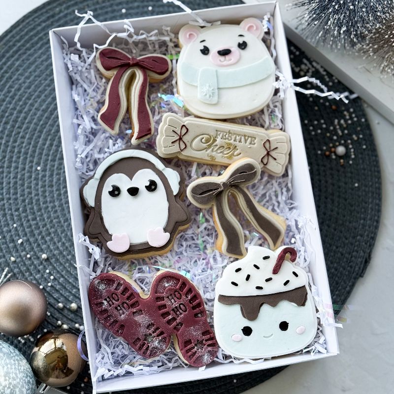 Huggable Penguin 3D Cookie Stamp and Cutter - suitable for two tone effect