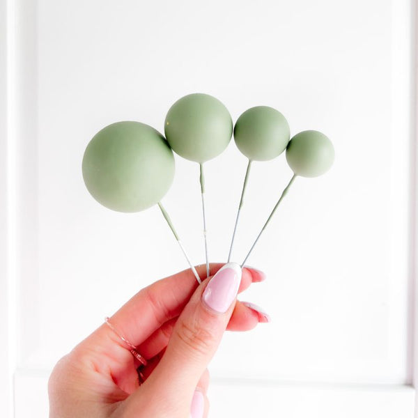 Cake Balls Set of 4 - Sage