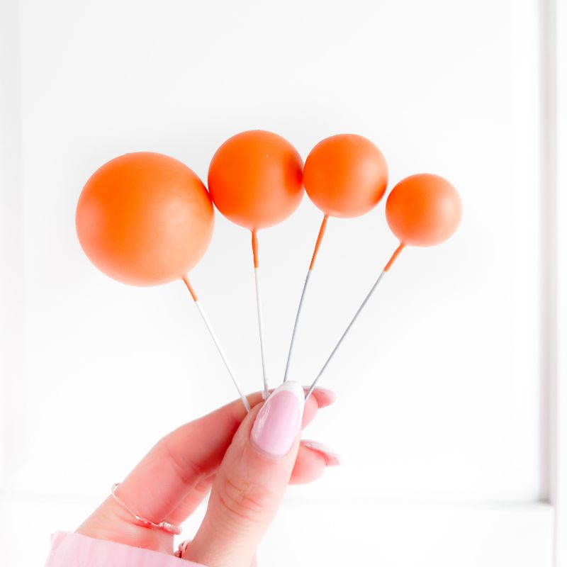 Cake Balls Set of 4 - Orange