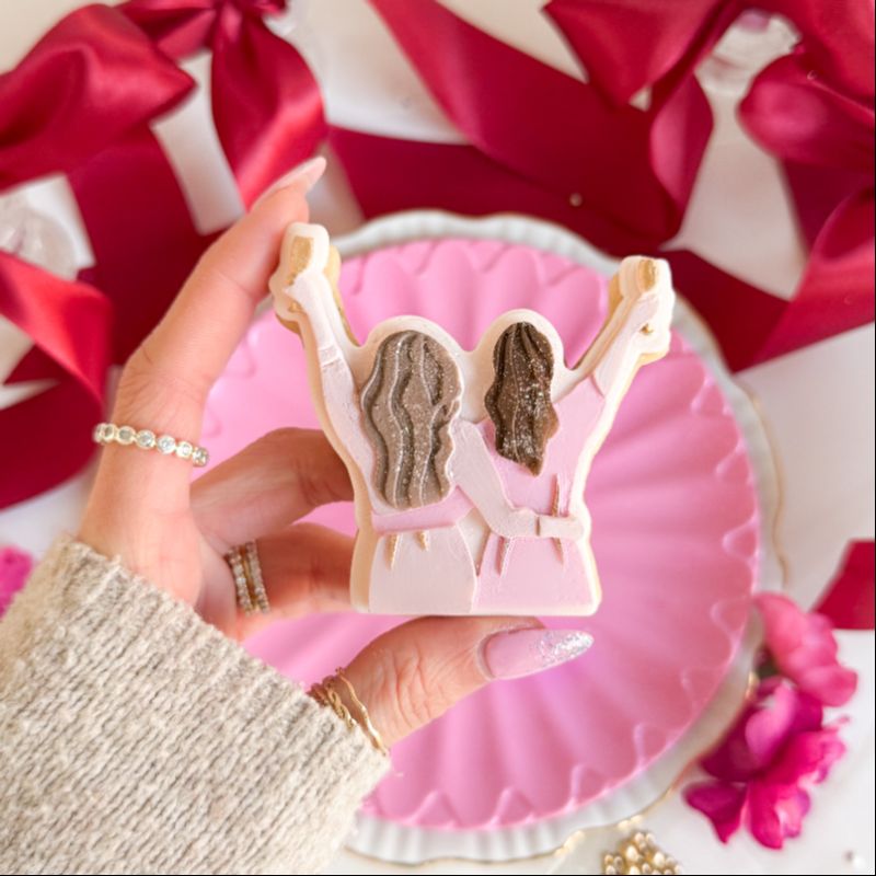 Galentine's Bundle 3D Cookie Stamp and Cutter - suitable for two tone effect - Set of 8 items