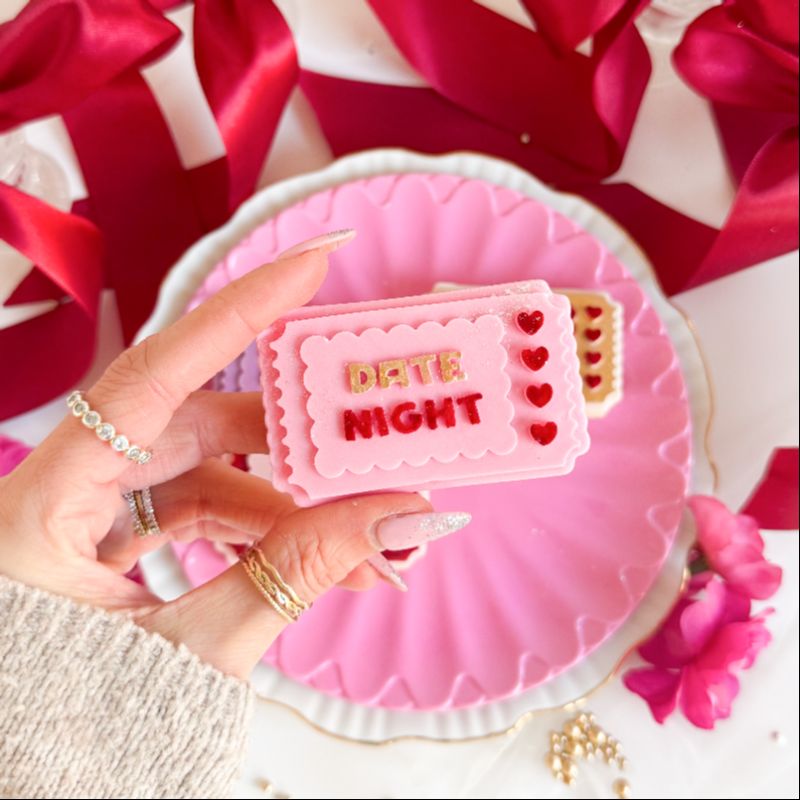 Love Coupons Set of 4 Valentine's 3D Cookie Stamp and Cutter - suitable for two tone effect