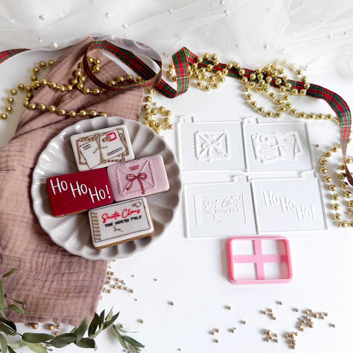 North Pole Christmas Letterbox Postbox Cookie Cutter and Stamp