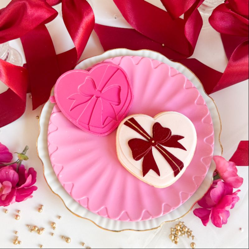 Box of Chocolates Valentine's 3D Cookie Stamp and Cutter - suitable for two tone effect