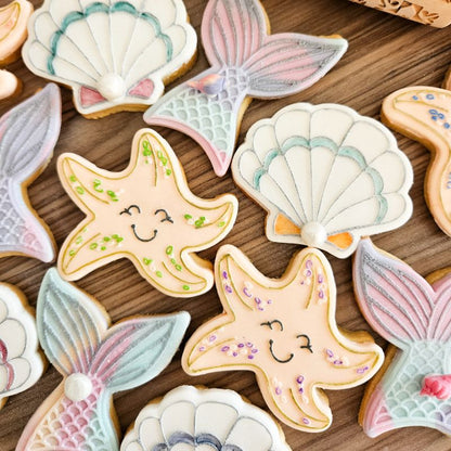 Shell Scallop Under The Sea Cookie Cutter and Embosser