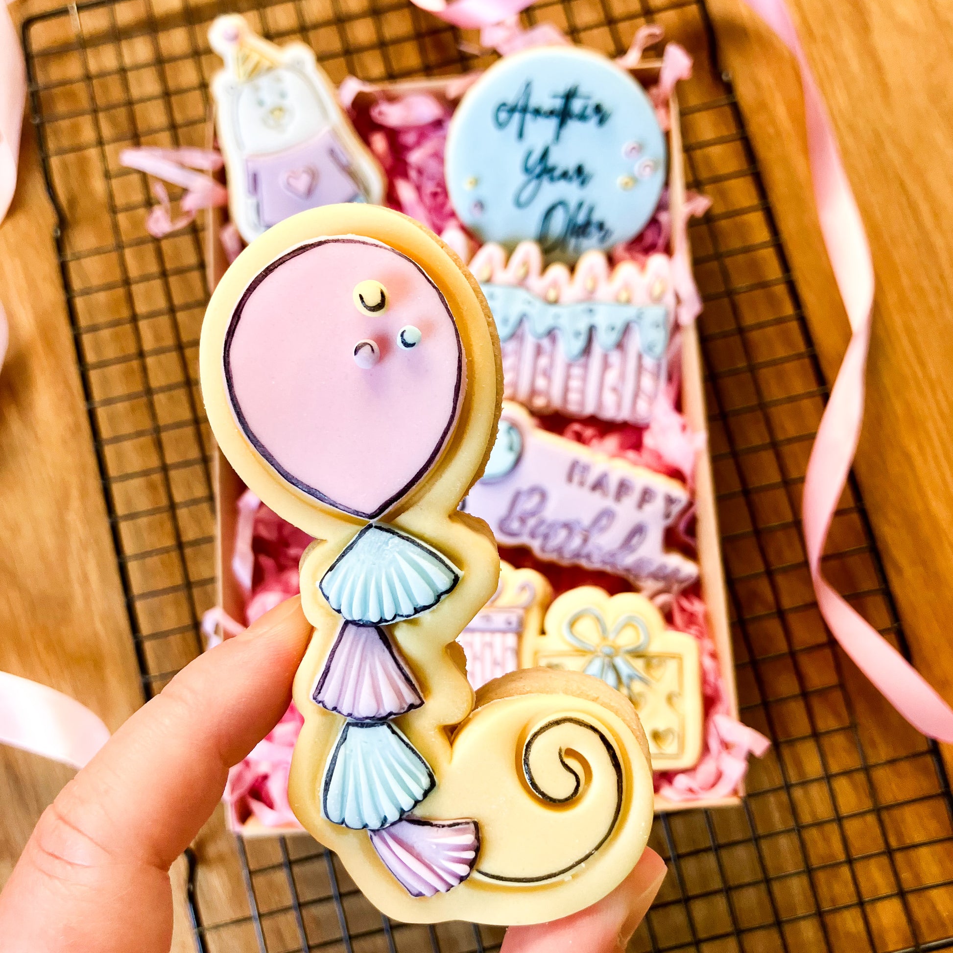 Birthday Balloon with Tassels Cookie Cutter and Stamp