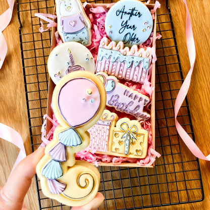 Birthday Balloon with Tassels Cookie Cutter and Stamp