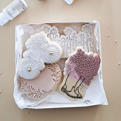 Leaf Border Floral Cookie Cutter and Stamp