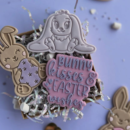 Bunny kisses and easter wishes embosser and cutter