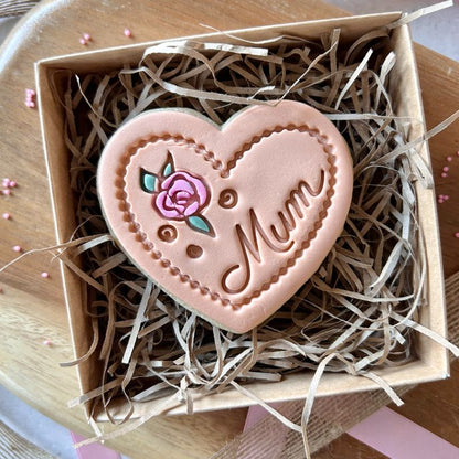 Mum in Heart Mother's Day Cookie Cutter and Stamp