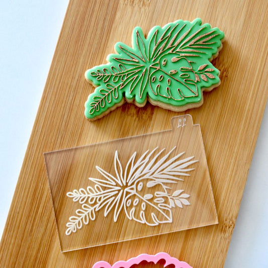 Tropical Flowers Floral Cookie Cutter and Embosser