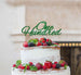 One Hundred Birthday Cake Topper 100th Glitter Card Green