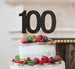 100th Birthday Cake Topper Glitter Card Black