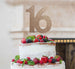16th Birthday Cake Topper Glitter Card Rose Gold