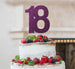 18th Birthday Cake Topper Glitter Card Dark Purple