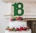 18th Birthday Cake Topper Glitter Card Green