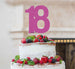 18th Birthday Cake Topper Glitter Card Hot Pink