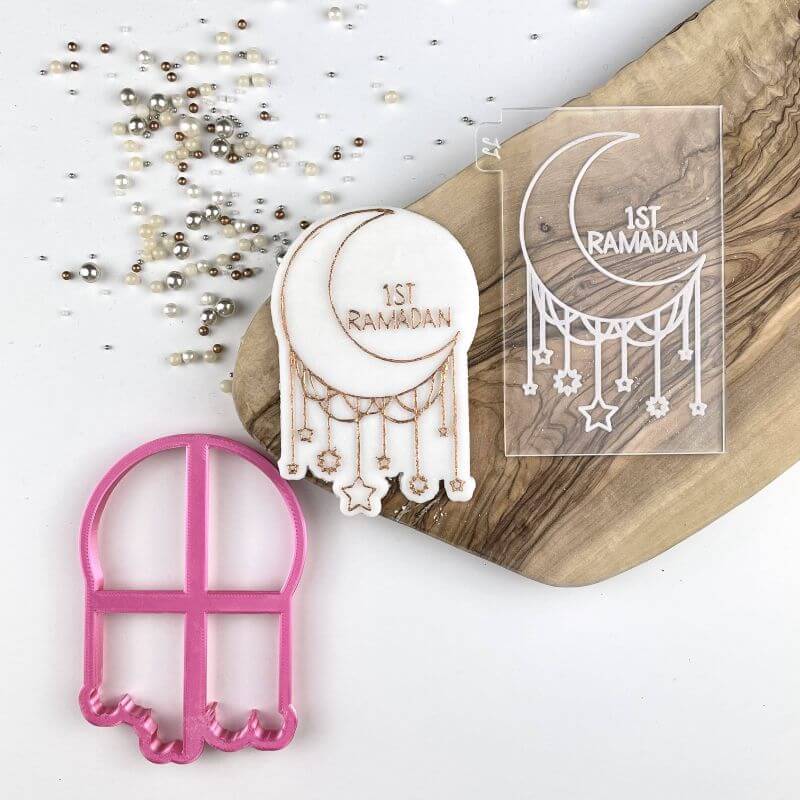 1st Ramadan with Moon Cookie Cutter and Embosser