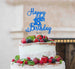 Happy 18th Birthday Pretty Cake Topper Glitter Card Dark Blue
