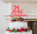 21 & Fabulous Cake Topper 21st Birthday Glitter Card Light Pink