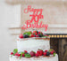 Happy 70th Birthday Pretty Cake Topper Glitter Card Light Pink