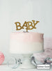 BABY Baby Shower Cake Topper Premium 3mm Acrylic Glitter Gold