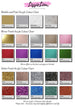 Acrylic Colour Chart - Metallic, Mirror, and Glitter