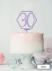 Hexagon 30th Birthday Cake Topper Premium 3mm Acrylic Lilac