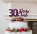 30 Years Loved Cake Topper 30th Birthday Glitter Card Dark Purple