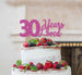 30 Years Loved Cake Topper 30th Birthday Glitter Card Hot Pink